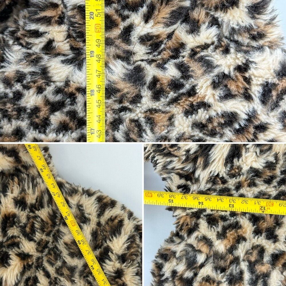 Rothschild Girl’s Leopard Print Faux Fur Jacket Coat, Size M 5/6 - Picture 11 of 16